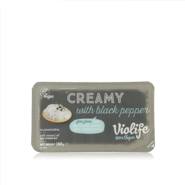 Violife creamy spread with black pepper 150g - Waitrose UAE & Partners - 5202390021527