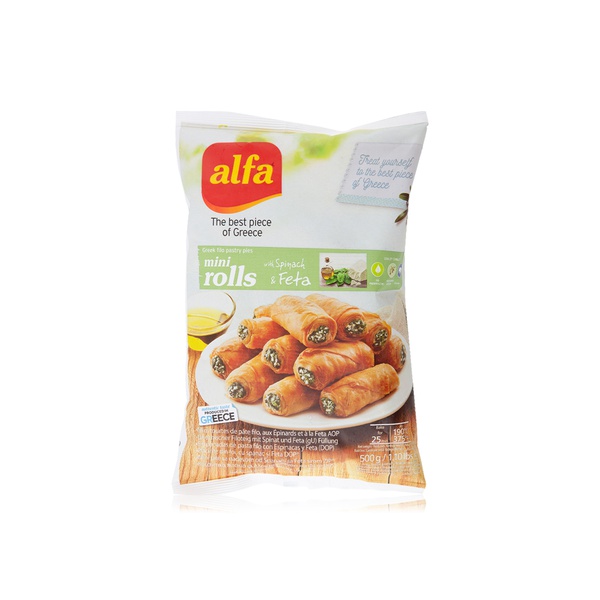 Alfa rolls mini spinach and feta 500g - Waitrose UAE & Partners - 5202535461430