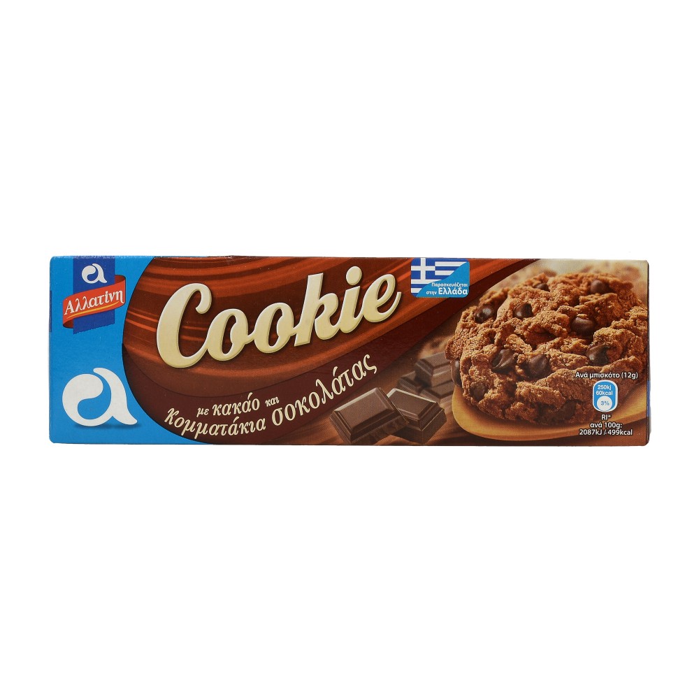 ALLATINI COOKIE WITH COCOA & CHOCOLATE CHIPS 175g - 5203064001142