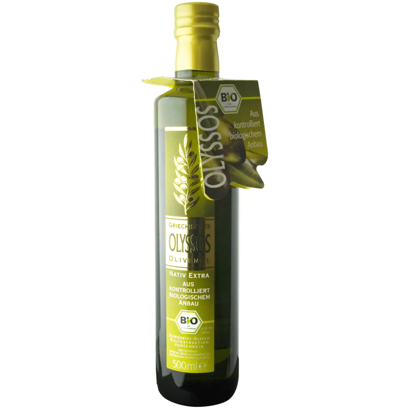 Olyssos Oliven Öl aus biologischem Anbau 500ml - 5203282950031