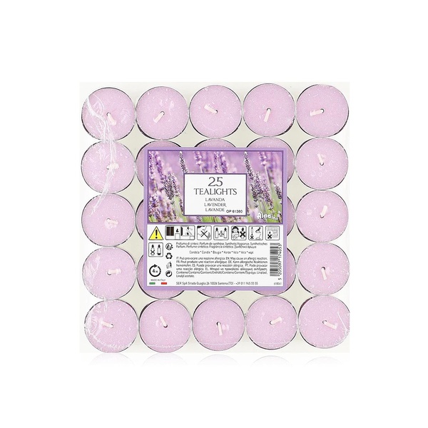 Aladino tealight candles lavender x25 - Waitrose UAE & Partners - 5205097174053