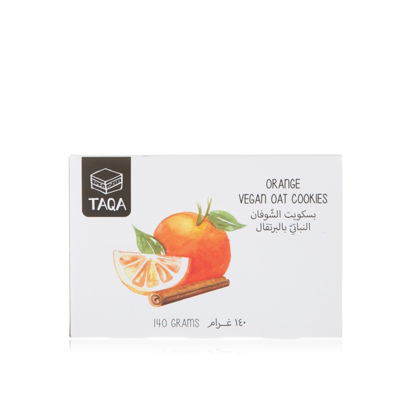 Taqa orange vegan oat cookies 35gx4 - Waitrose UAE & Partners - 5285004541048