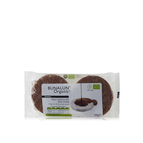 Bunalun Organic Chocolate Rice Cakes 100G - 5391500910681