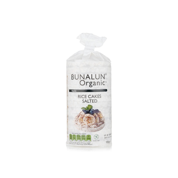 Bunalun organic rice cakes 100g - Waitrose UAE & Partners - 5391500910780