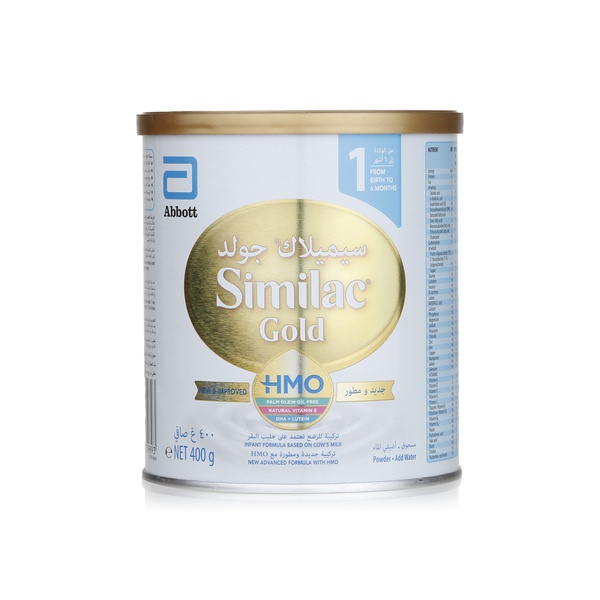 Abbott Similac HMO Gold infant formula milk stage 1 400g - Waitrose UAE & Partners - 5391523059893