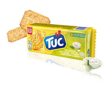 LU Tuc Crackers Sour cream & onion 100g/3.5oz - 5410041472509