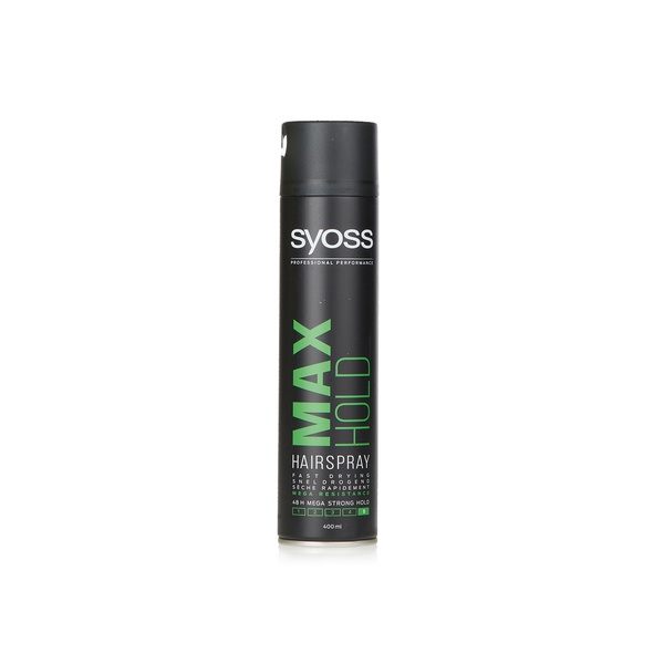 Syoss hairspray max hold 400ml - Waitrose UAE & Partners - 5410091677992