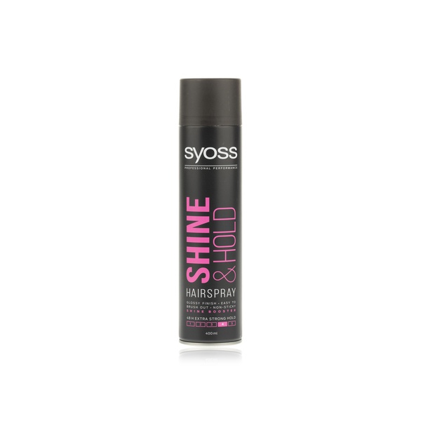 Syoss hairspray shine hold 400ml - Waitrose UAE & Partners - 5410091678012