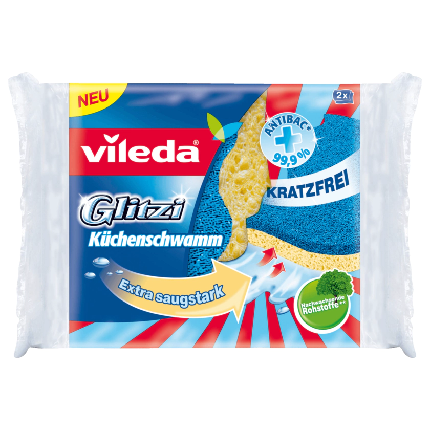 Vileda Glitzi Küchenschwamm 2 Stück - 5410208207401