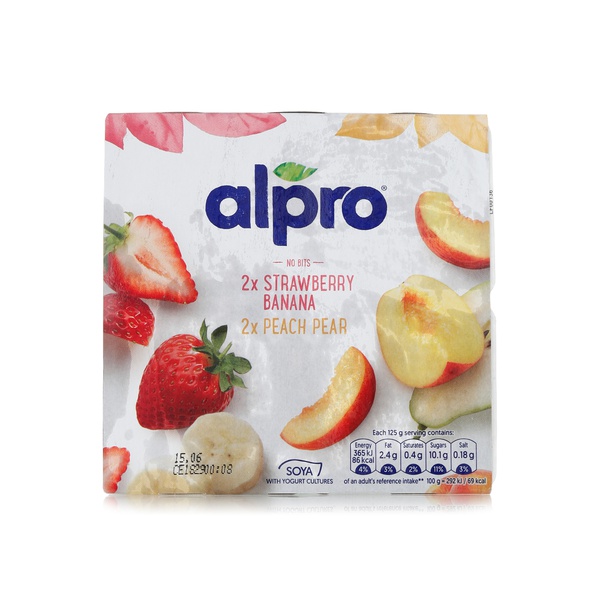 Alpro Smooth Fruit Yogurt 4X125g - 5411188082583