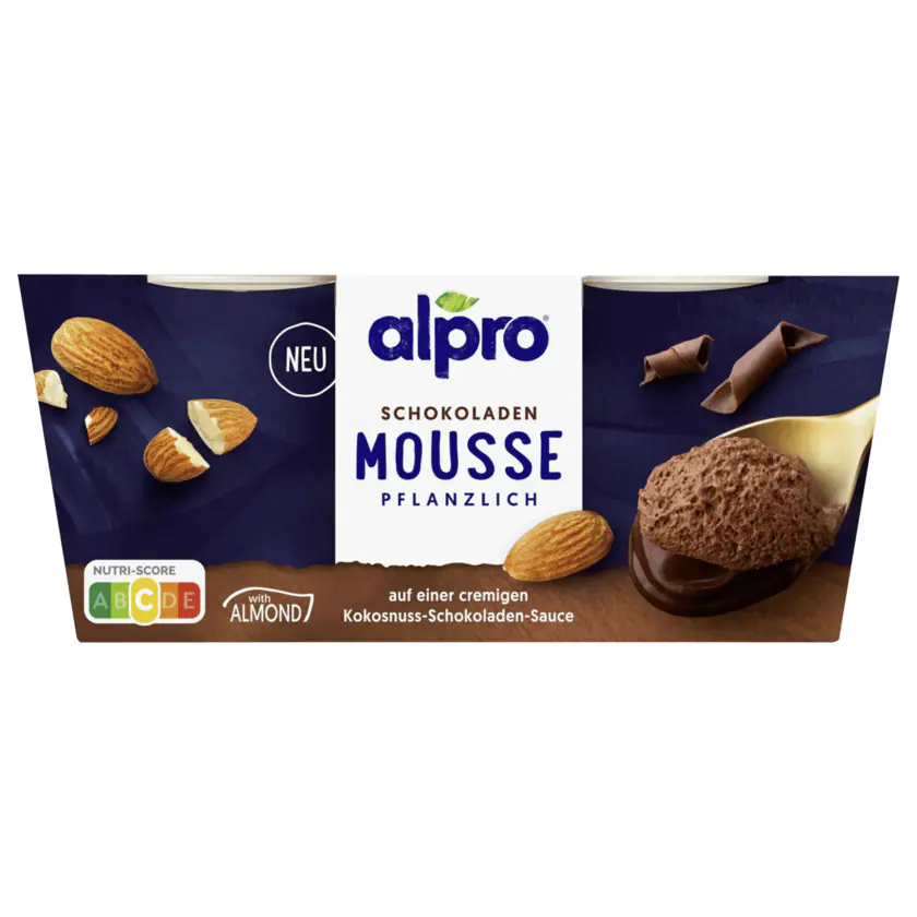 Alpro Schokoladen-Mousse pflanzlich 2x70g - 5411188133636