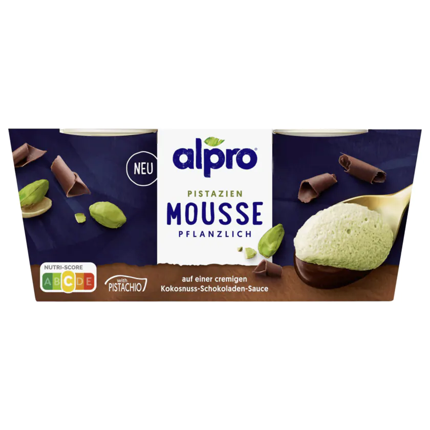 Alpro Pistazien Mousse pflanzlich 2x70g - 5411188133650