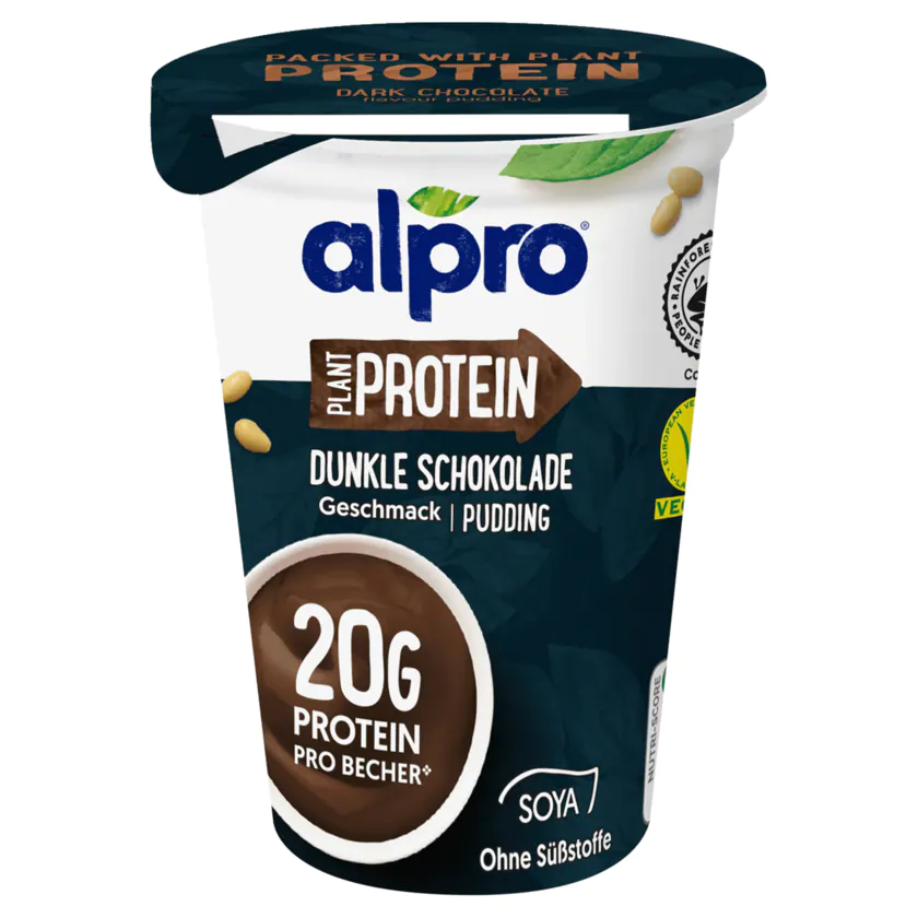 Alpro Protein Dunkle Schokolade Pudding vegan 200g - 5411188135999