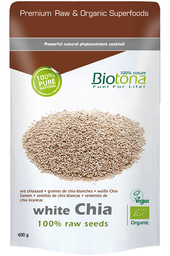 Graines De Chia Blanches Bio - 400G - Biotona - 5412360011315