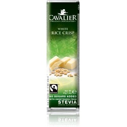 Cavalier Stevia Weisse Schokolade mit knusprigen Reis - 5413623701660