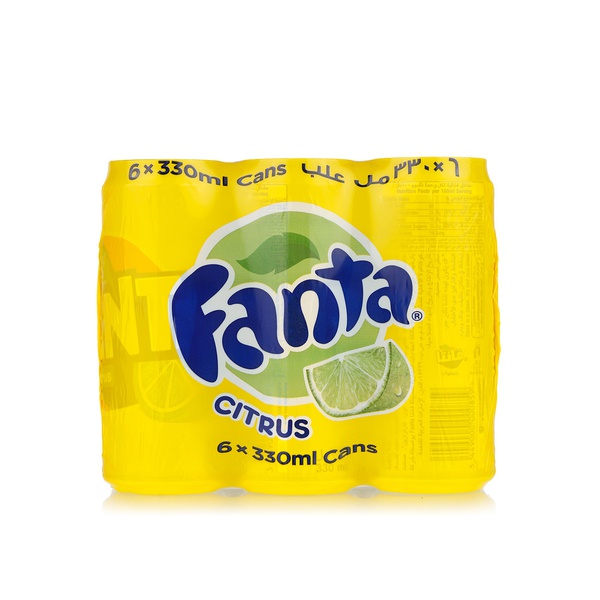 Fanta citrus cans 6 x 330ml - Waitrose UAE & Partners - 5449000092656
