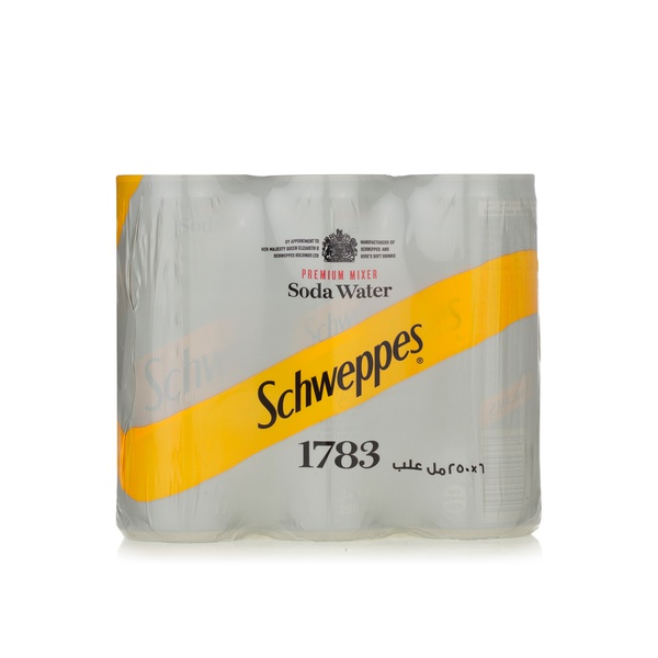 Schweppes soda water 6x 250ml - Waitrose UAE & Partners - 5449000155320