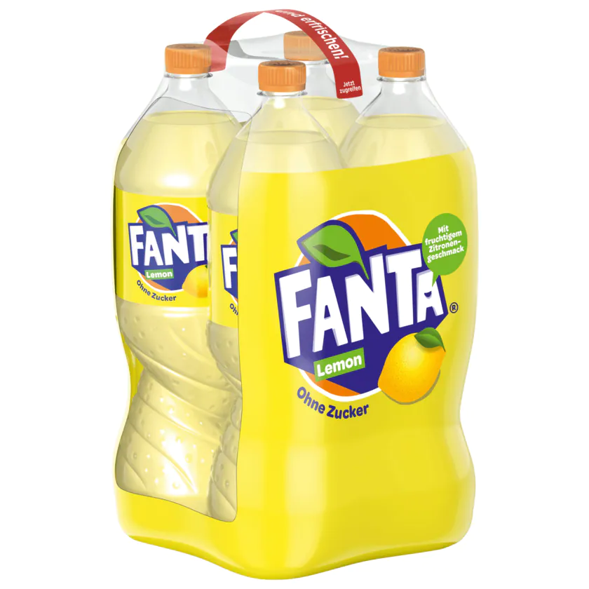 Fanta Lemon ohne Zucker 4x1,5l - 5449000664334