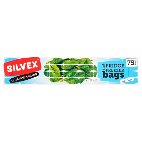 Silvex Fridge And Freezer Bags 3 Litres 75 Pack - 5601488090870