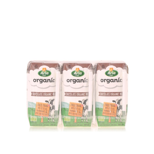 Arla Organic chocolate milk 6x200ml - Waitrose UAE & Partners - 5711953086434