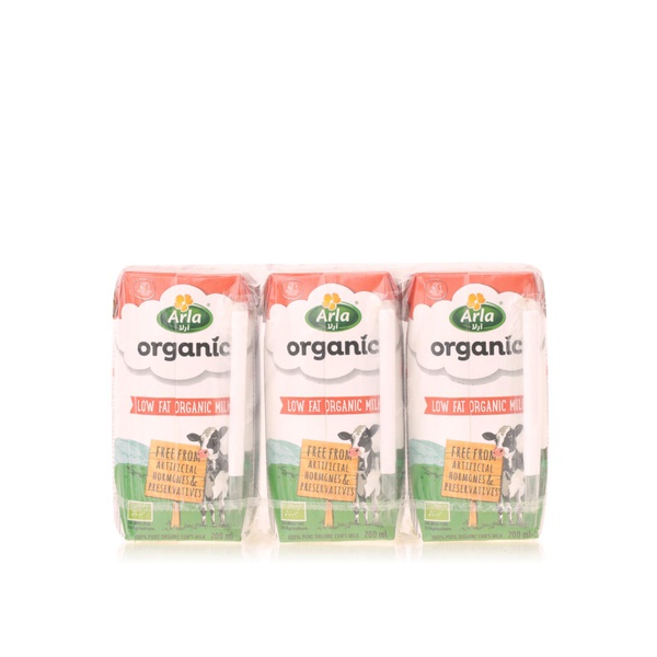 Arla Organic low fat milk 6x200ml - Waitrose UAE & Partners - 5711953087066