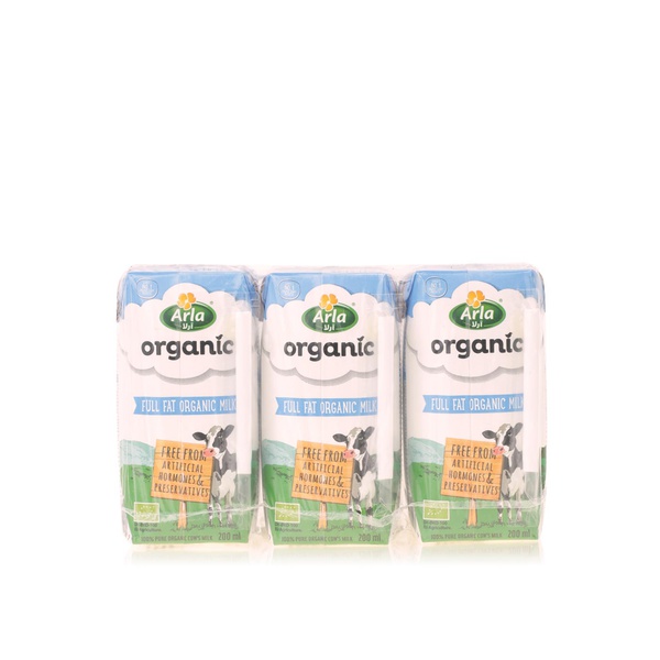 Arla Organic full fat milk 6x200ml - Waitrose UAE & Partners - 5711953087073