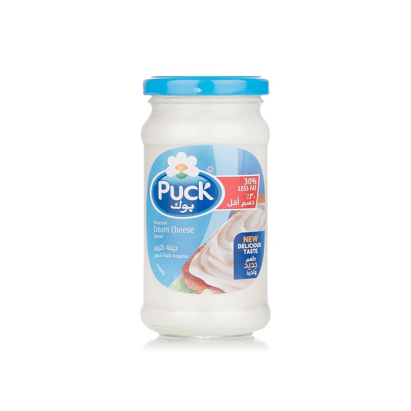 Puck Glass Jar Cream Cheese Spread Low Fat - 5760466878661
