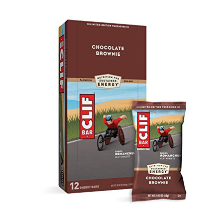CLIF BARS - Energy Bars - Chocolate Brownie Made with Organic Oats - Plant Based Food - Vegetarian - Kosher (2.4 Ounce Protein Bars 12 Count) Packaging May Vary - 580732972238