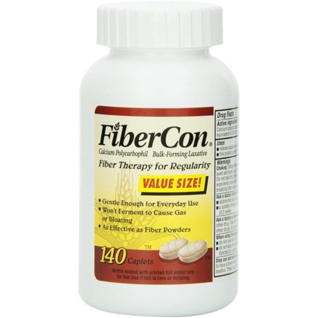 FiberCon Fiber Therapy for Regularity, 140 Caplets (Pack of 3), FiberCon Fiber Therapy for Regularity, Caplets, Value Size 420 caplets Pack By Brand Fibercon - 590721868831