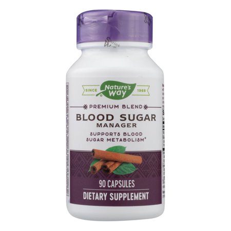 Nature's Way - Blood Sugar Metabolism Blend - with Cinnamon and Gymnema - 90 Veg Capsules - 593911935825