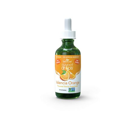 SweetLeaf Sweet Drops Liquid Stevia Sweetener, Valencia Orange, 2 Ounce - 594365825083