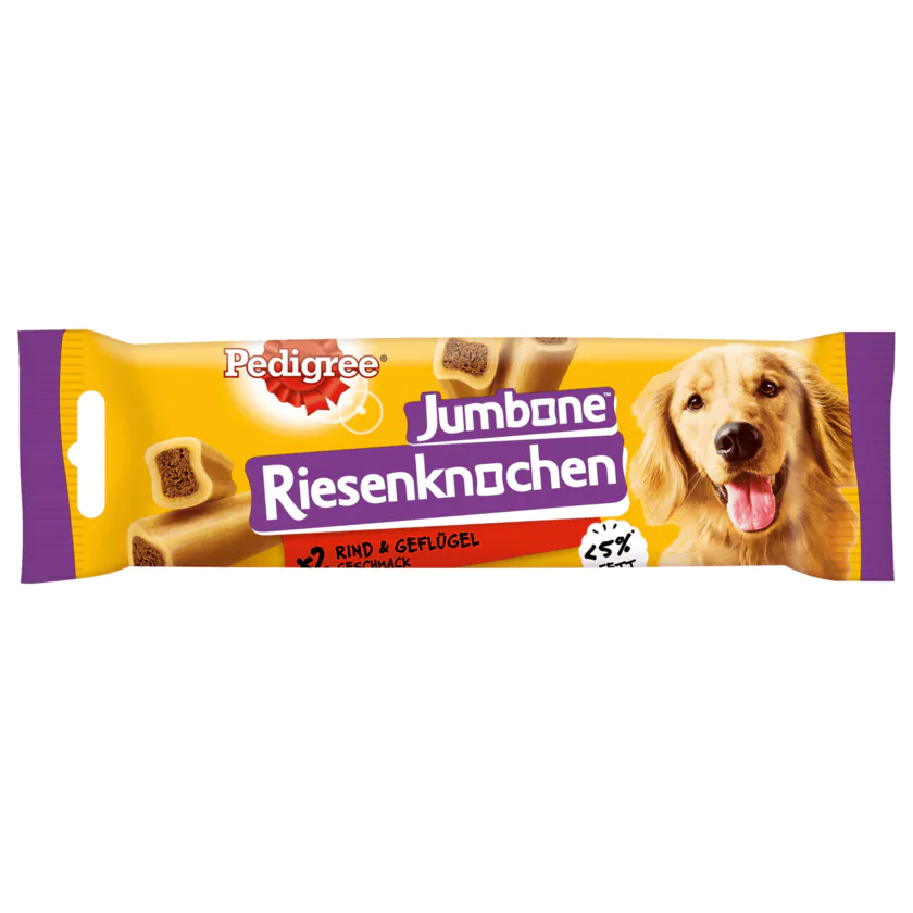 Pedigree Jumbone Riesenknochen Rind & Geflügel 180g - 5998749139851