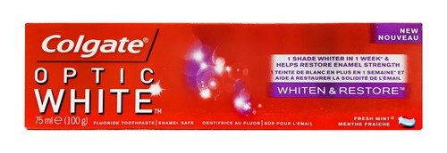 Colgate Optic White Whitening And Restore - 6001067043959