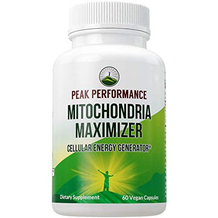 Mitochondria Maximizer with CoQ10 and Active PQQ. Best Mitochondrial Support Supplement with MCT Oil. Natural Cellular Generator for Clean Focused Energy 60 Vegetarian Capsules - 600137613359