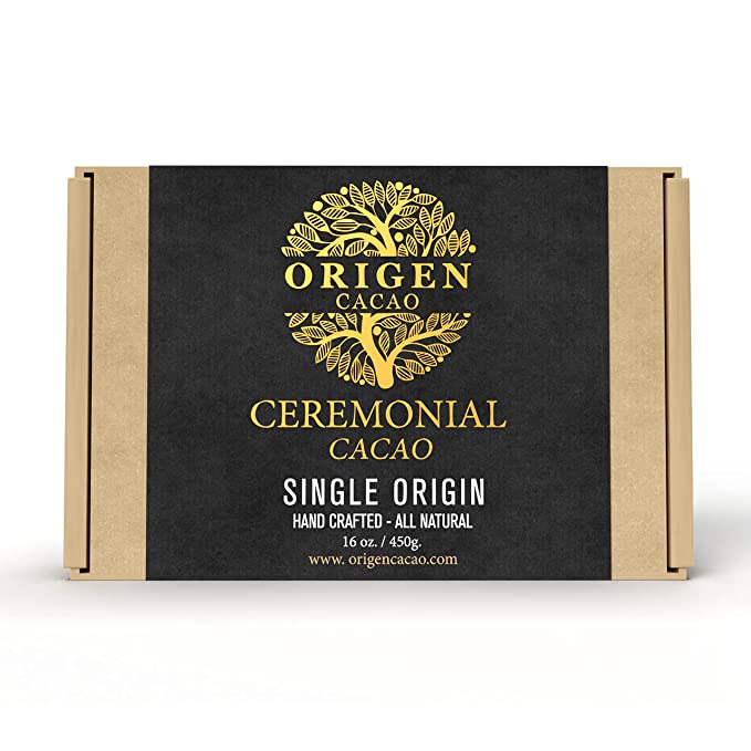 Origen 100% Pure Ceremonial Cacao | 16 Oz Ceremonial Grade Cacao - Granulated Form | Sugar Free- Anti Oxidant SuperFood | Ancient Indigenous Drink from the Arhuaco Tribe | Cacao Ceremonies - 600310726036