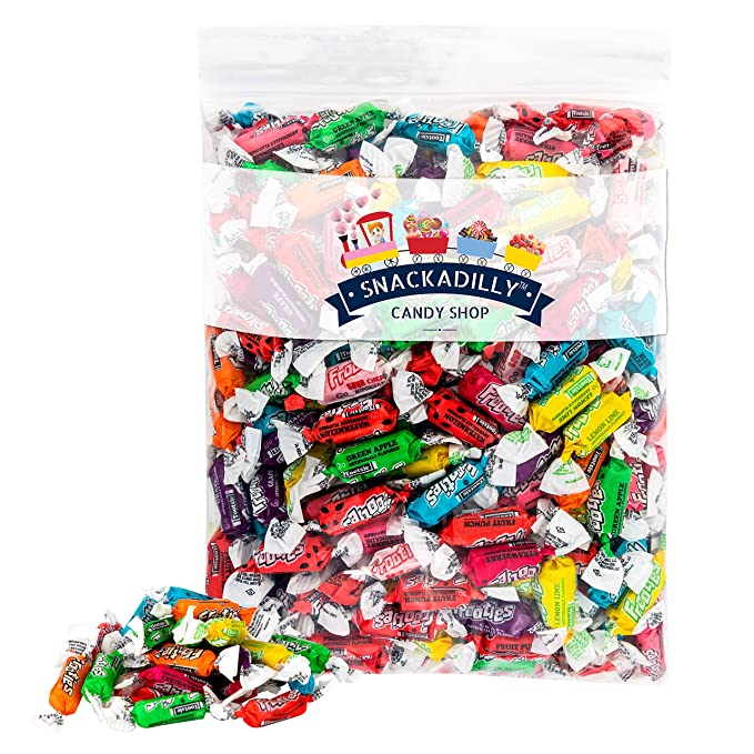  Tootsie Frooties Taffies - All 10 Fruit Flavors Variety Mix By Snackadilly (2 Lb Bag)  - 600604291745