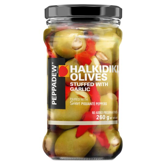 Peppadew Halkidiki Olives Stuffed Garlic 260G - 6007788005474
