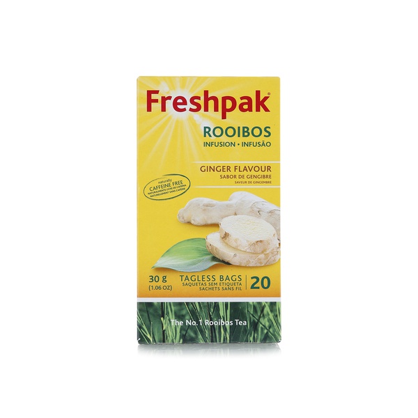 Freshpak ginger rooibos herbal tea 20s 30g - Waitrose UAE & Partners - 6009702440279