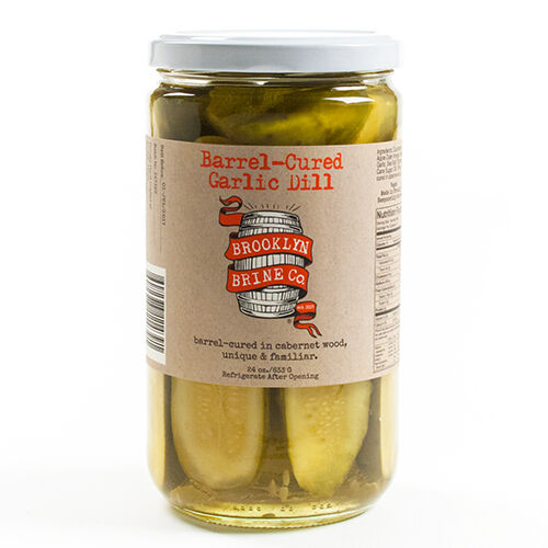 BROOKLYN BRINE: Pickle Barrel Cured Garlic Dill, 24 oz - 0602573114391