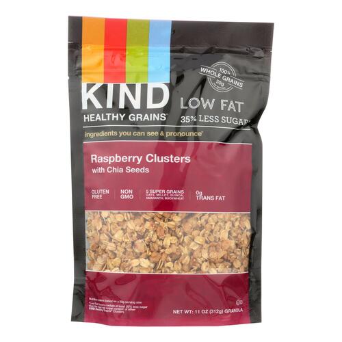 KIND Healthy Grains Clusters, Raspberry with Chia Seeds Granola, Gluten Free, 11 Ounce Bag - 602652171611