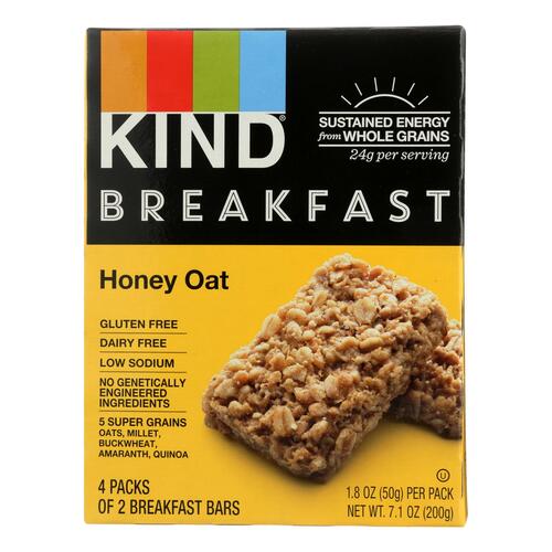 Kind, Breakfast Bars, Honey Oat - 602652201011