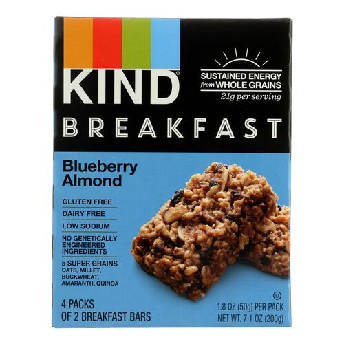  Kind Blueberry Almond Breakfast Bars 8 Count (Pack of 4)  - 602652201042