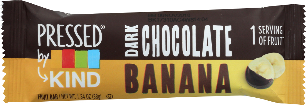 KIND: Dark Chocolate Banana Bar, 1.34 oz - 0602652241116