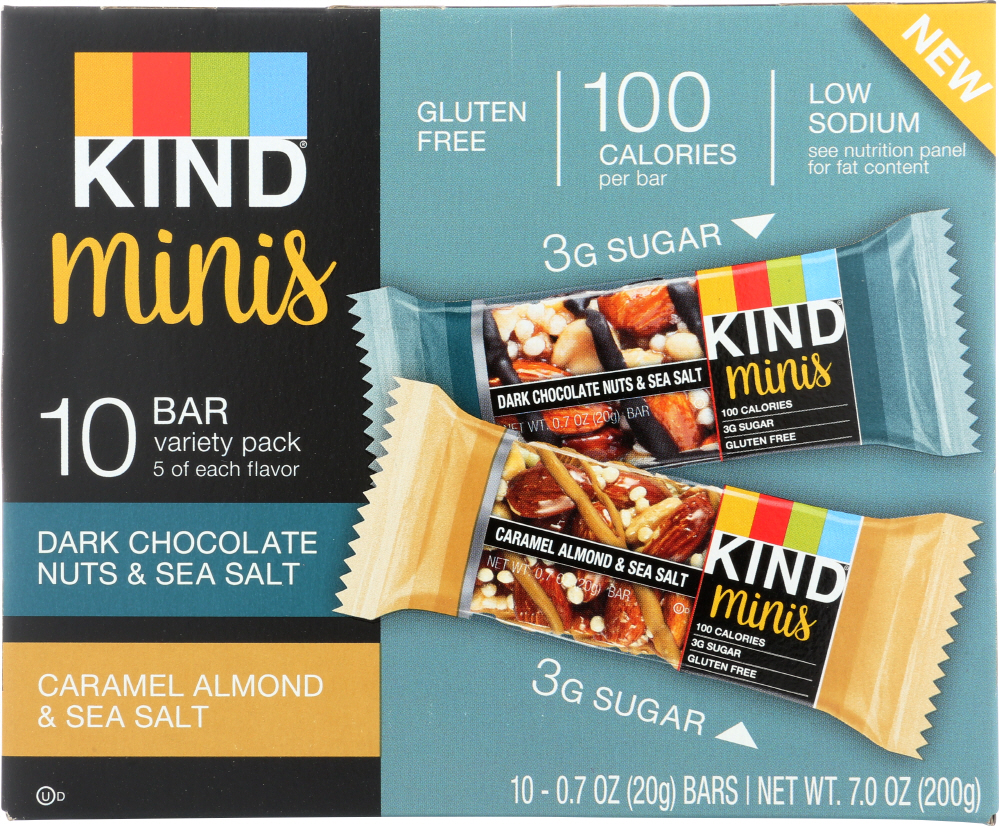 KIND: Dark Chocolate Almond Mini Bar, 1 bx - 0602652257254