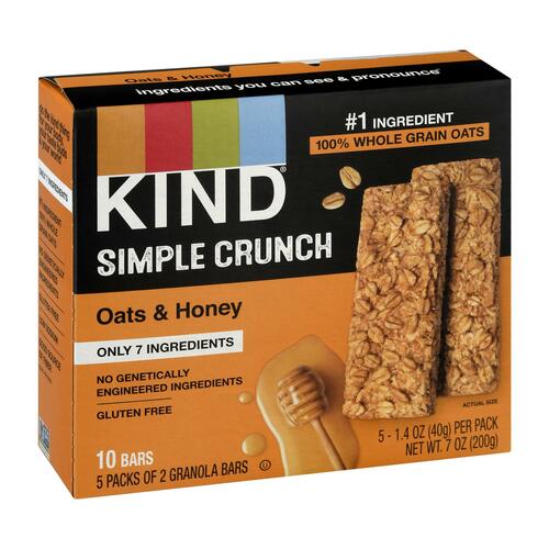 Oats & honey simple crunch granola bars, oats & honey - 0602652270864