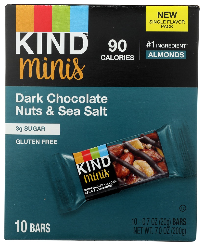 KIND: Dark Chocolate Nuts & Sea Salt Minis, 7 oz - 0602652279461