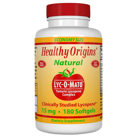 Healthy Origins Lycopene 15 mg (Lyc-O-Mato) 180 Softgels - 603573150754