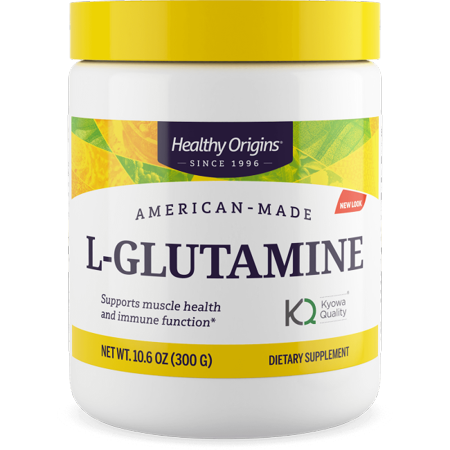 Healthy Origins L-Glutamine (American-Made, Non-GMO), 10.6 Oz (B0875N1SJ6) - 603573413255