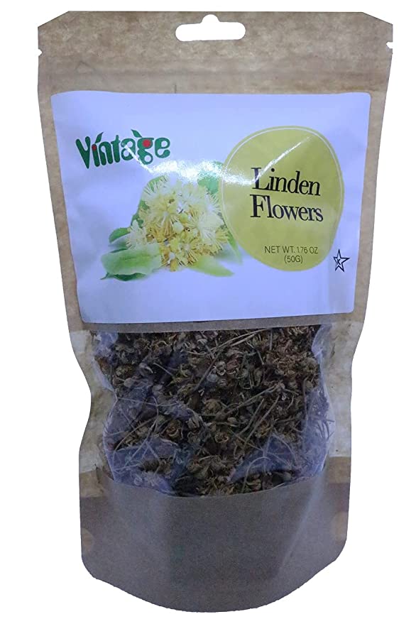  Vintage Dried Linden Flower Herbal Tea 50gr  - 603608634600