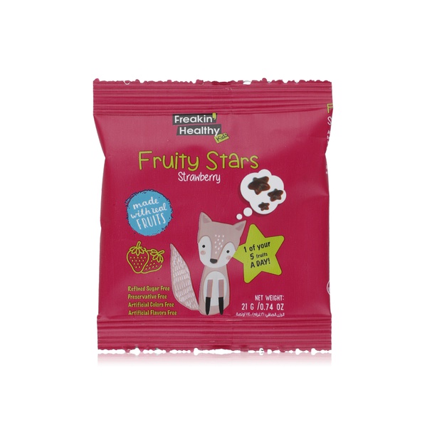 Freakin healthy kids fruity strawberry jelly stars 21g - Waitrose UAE & Partners - 603765380648